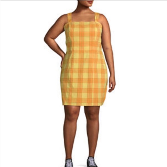 Arizona Jean Co. Fall Plaid Dress Size L - Picture 3 of 7